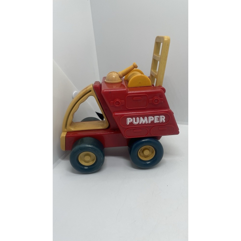 Vintage Buddy L‎ My First Pumper Fire Truck Preschool Handle Toy W/ LADDER ! - Picture 3 of 12